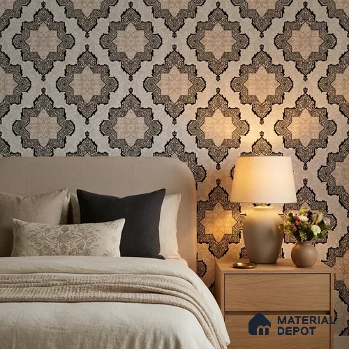 RD2626 | 10 Meter x 21 Inch PVC Patterned Look Wallpaper - 57 Sq. Ft. | Minimum 15% wastage during installation