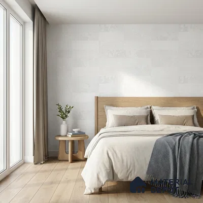 RD2632 | White Cork Tiles PVC Textured Wallpaper - 10 Meter x 21 Inch, 57 Sq. Ft. (Min. 15% Wastage)