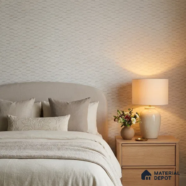 RD2638 | Warm Grey Pebble Texture PVC Patterned Wallpaper - 10 Meter x 21 Inch, 57 Sq. Ft. (Min. 15% Wastage)