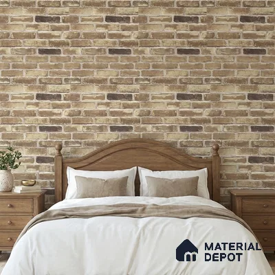 RD2661 | 10 Meter x 21 Inch PVC Brick Look Wallpaper - 57 Sq. Ft. | Minimum 15% wastage during installation