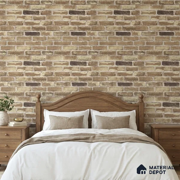 RD2661 | 10 Meter x 21 Inch PVC Brick Look Wallpaper - 57 Sq. Ft. | Minimum 15% wastage during installation