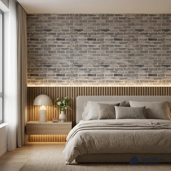 RD2660 | 10 Meter x 21 Inch PVC Brick Look Wallpaper - 57 Sq. Ft. | Minimum 15% wastage during installation