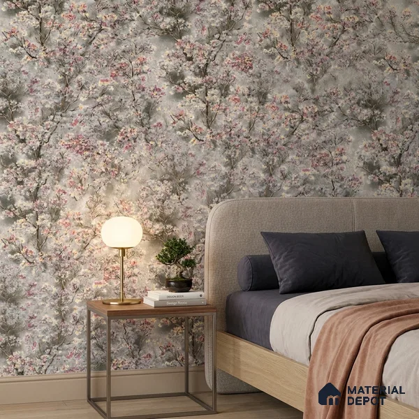 23803 | 10 Meter x 21 Inches Florals Look Wallpaper - 57.41 Sq. Ft. | Minimum 15% wastage during installation