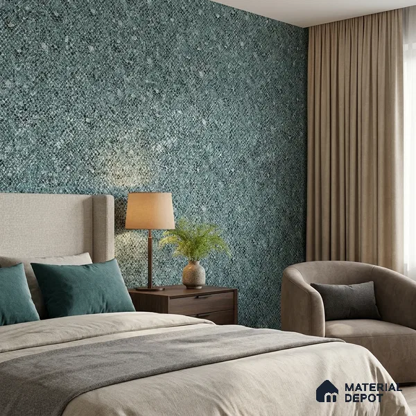 23807 | Teal Green Diamond Crosshatch Texture Patterned Wallpaper - 10 Meter x 21 Inches, 57.41 Sq. Ft. (Min. 15% Wastage)