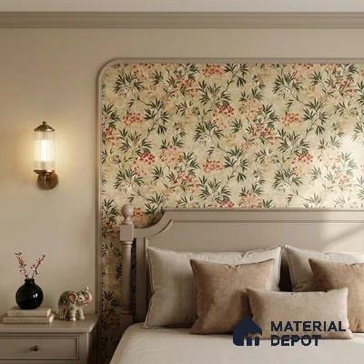 23822 | Sand Berry Sprigs Floral Wallpaper - 10 Meter x 21 Inches, 57.41 Sq. Ft. (Min. 15% Wastage)