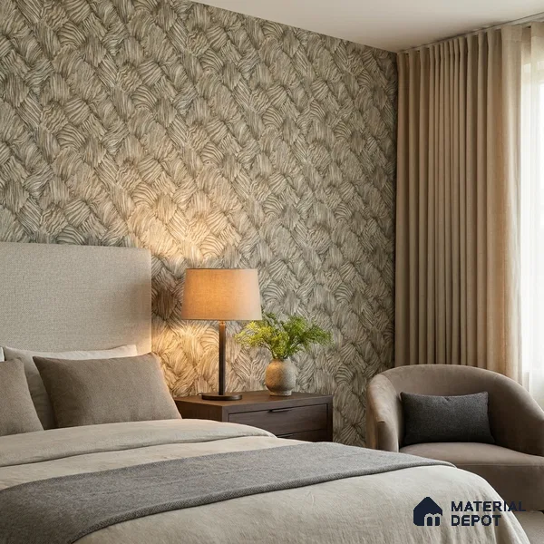 23835 | 10 Meter x 21 Inches Patterned Look Wallpaper - 57.41 Sq. Ft. | Minimum 15% wastage during installation