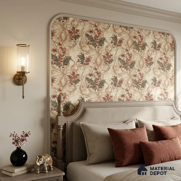 23846 | 10 Meter x 21 Inches Florals Look Wallpaper - 57.41 Sq. Ft. | Minimum 15% wastage during installation