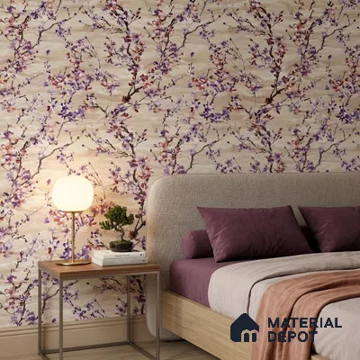 23853 | 10 Meter x 21 Inches Florals Look Wallpaper - 57.41 Sq. Ft. | Minimum 15% wastage during installation