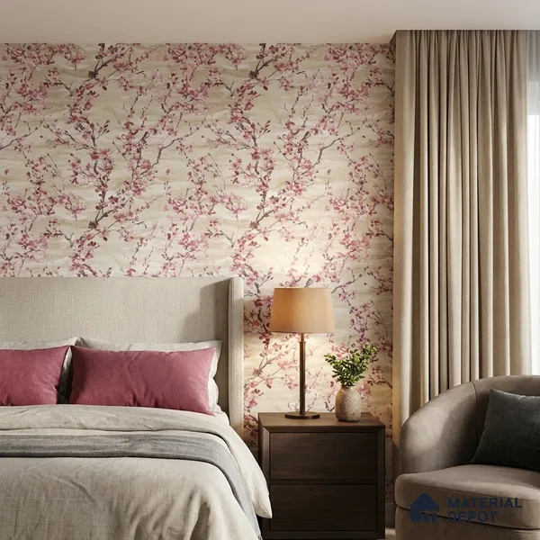 23857 | 10 Meter x 21 Inches Florals Look Wallpaper - 57.41 Sq. Ft. | Minimum 15% wastage during installation