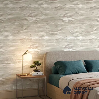 23856 | 10 Meter x 21 Inches Marble Look Wallpaper - 57.41 Sq. Ft. | Minimum 10% wastage during installation