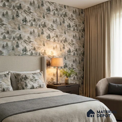 23863 | 10 Meter x 21 Inches Nature Look Wallpaper - 57.41 Sq. Ft. | Minimum 15% wastage during installation