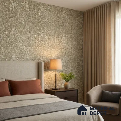 23866 | Sage Gold Cracked Leather Texture Look Wallpaper 10 Meter x 21 Inches - 57.41 Sq. Ft. | Minimum 15% wastage during installation