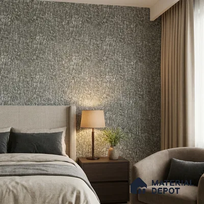 23868 | Sage Grey Cracked Leather Texture Look Wallpaper 10 Meter x 21 Inches - 57.41 Sq. Ft. | Minimum 15% wastage during installation