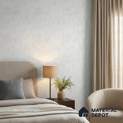 9003 | Pale Lavender Plaster Texture Patterned Wallpaper - 10 Meter x 21 Inch, 57 Sq. Ft. (Min. 15% Wastage)