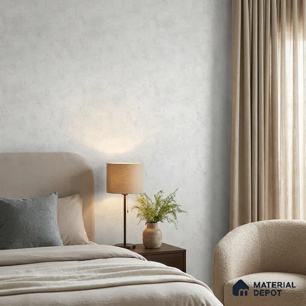 9003 | Pale Lavender Plaster Texture Patterned Wallpaper - 10 Meter x 21 Inch, 57 Sq. Ft. (Min. 15% Wastage)