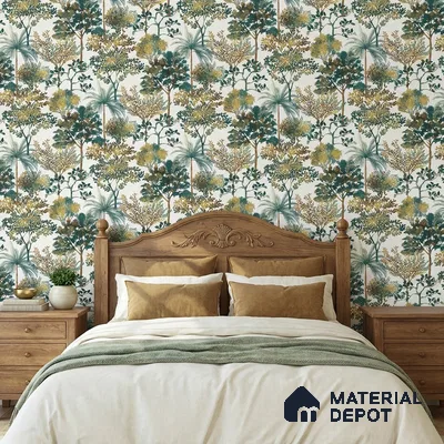 9007 | 10 Meter x 21 Inch  Tropical Look Wallpaper - 57 Sq. Ft. | Minimum 15% wastage during installation