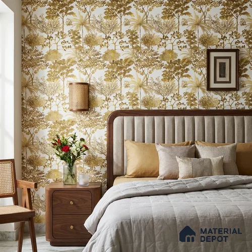 9018 | 10 Meter x 21 Inch Tropical Look Wallpaper - 57 Sq. Ft. | Minimum 15% wastage during installation