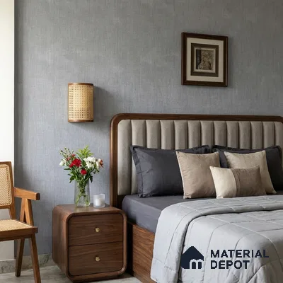 9070 | 10 Meter x 21 Inch  Fabric Look Wallpaper - 57 Sq. Ft. | Minimum 10% wastage during installation