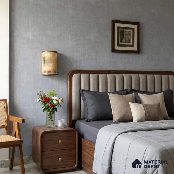 9070 | 10 Meter x 21 Inch Fabric Look Wallpaper - 57 Sq. Ft. | Minimum 10% wastage during installation