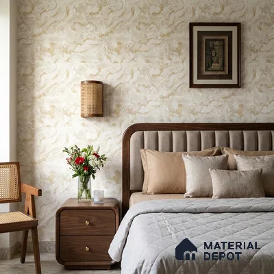 9051 | 10 Meter x 21 Inch  Marble Look Wallpaper - 57 Sq. Ft. | Minimum 10% wastage during installation