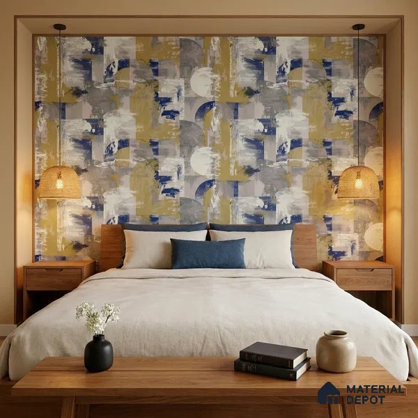 74033-4 | 5 Meter x 42 Inch 74033 Patterned Look Wallpaper - 57.41 Sq. Ft. | Minimum 15% wastage during installation