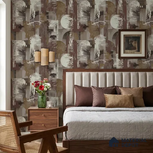 74033-5 | 5 Meter x 42 Inch 74033 Patterned Look Wallpaper - 57.41 Sq. Ft. | Minimum 15% wastage during installation