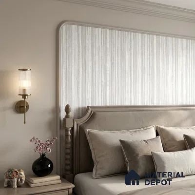 74050-1 | Off White Grey Streaked Vertical Patterned Wallpaper - 5 Meter x 42 Inch, 57.41 Sq. Ft. (Min. 15% Wastage)