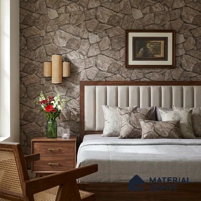 74048-2 | 5 Meter x 42 Inch 74048 Stone Look Wallpaper - 57.41 Sq. Ft. | Minimum 15% wastage during installation