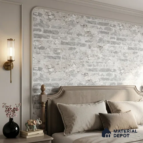 74045-1 | 5 Meter x 42 Inch 74045 Brick Look Wallpaper - 57.41 Sq. Ft. | Minimum 15% wastage during installation