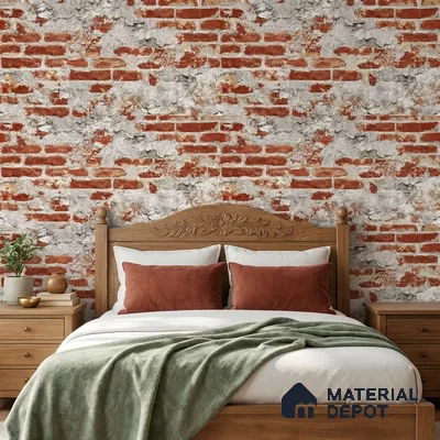 74045-3 | 5 Meter x 42 Inch 74045 Brick Look Wallpaper - 57.41 Sq. Ft. | Minimum 15% wastage during installation