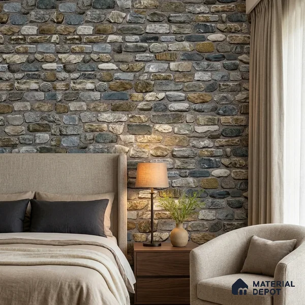 74047-1 | 5 Meter x 42 Inch 74047 Brick Look Wallpaper - 57.41 Sq. Ft. | Minimum 15% wastage during installation