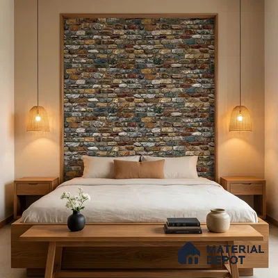 74047-2 | 5 Meter x 42 Inch 74047 Brick Look Wallpaper - 57.41 Sq. Ft. | Minimum 15% wastage during installation