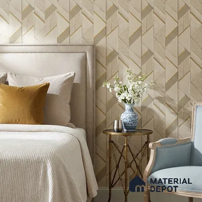 WK160-02 | 10 Meter x 21 Inches Patterned Look Wallpaper - 57.37 Sq. Ft. | Minimum 15% wastage during installation