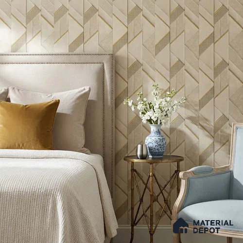 WK160-02 | 10 Meter x 21 Inches Patterned Look Wallpaper - 57.37 Sq. Ft. | Minimum 15% wastage during installation