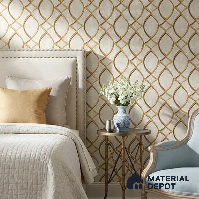 WK160-19 | 10 Meter x 21 Inches Patterned Look Wallpaper - 57.37 Sq. Ft. | Minimum 15% wastage during installation