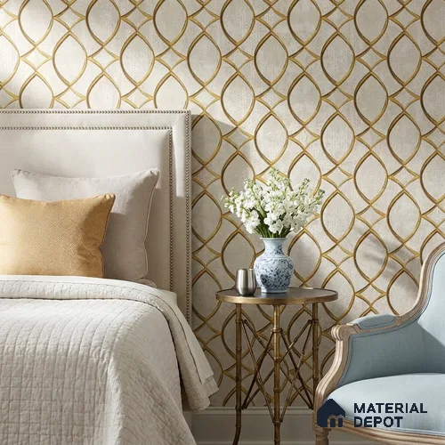 WK160-19 | 10 Meter x 21 Inches Patterned Look Wallpaper - 57.37 Sq. Ft. | Minimum 15% wastage during installation