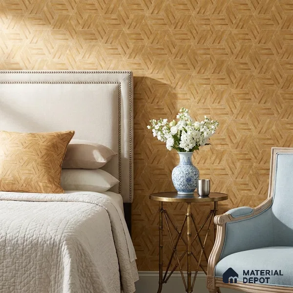 WK160-47 | 10 Meter x 21 Inches Geometric Look Wallpaper - 57.37 Sq. Ft. | Minimum 15% wastage during installation