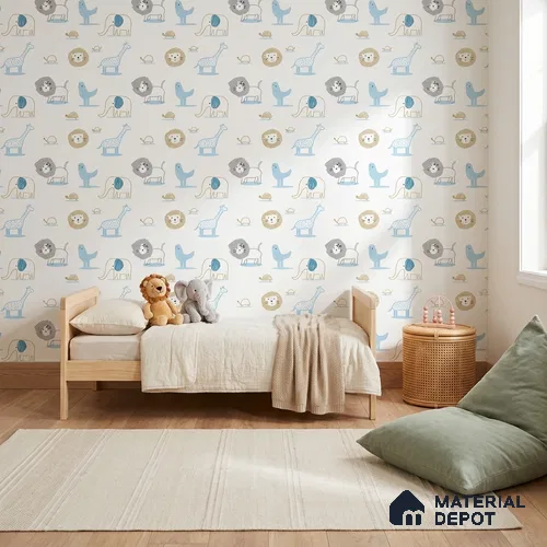 5187-1 | 4 Meter x 42 Inches Animal Print Look Wallpaper - 45.94 Sq. Ft. | Minimum 15% wastage during installation