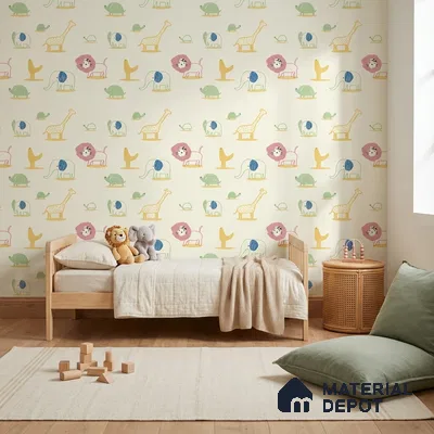 5187-2 | 4 Meter x 42 Inches Animal Print Look Wallpaper - 45.94 Sq. Ft. | Minimum 15% wastage during installation