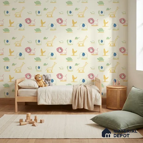 5187-2 | 4 Meter x 42 Inches Animal Print Look Wallpaper - 45.94 Sq. Ft. | Minimum 15% wastage during installation