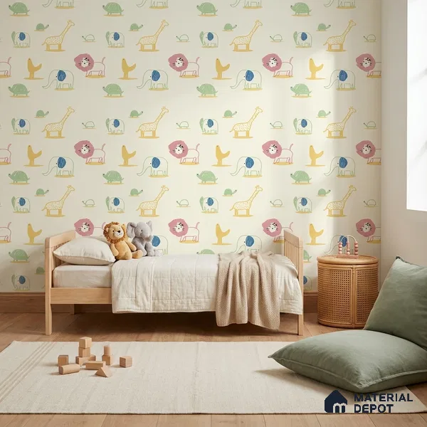 5187-2 | 4 Meter x 42 Inches Animal Print Look Wallpaper - 45.94 Sq. Ft. | Minimum 15% wastage during installation