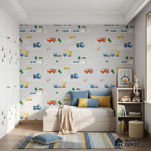 5182-1 | 4 Meter x 42 Inches Patterned Look Wallpaper - 45.94 Sq. Ft. | Minimum 15% wastage during installation