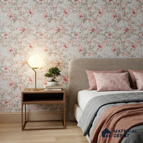 WK160-15 | 10 Meter x 21 Inches Florals Look Wallpaper - 57.37 Sq. Ft. | Minimum 15% wastage during installation
