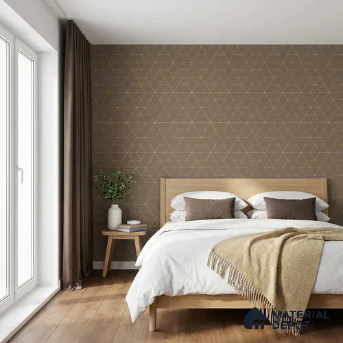 WK160-28 | 10 Meter x 21 Inches Geometric Look Wallpaper - 57.37 Sq. Ft. | Minimum 15% wastage during installation