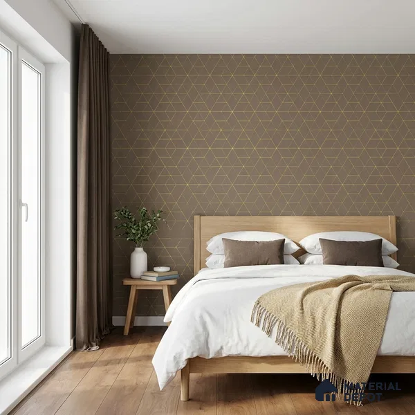 WK160-28 | 10 Meter x 21 Inches Geometric Look Wallpaper - 57.37 Sq. Ft. | Minimum 15% wastage during installation