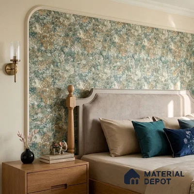1126 | 10 Meter x 21 Inches Damask Look Wallpaper - 57.37 Sq. Ft. | Minimum 15% wastage during installation