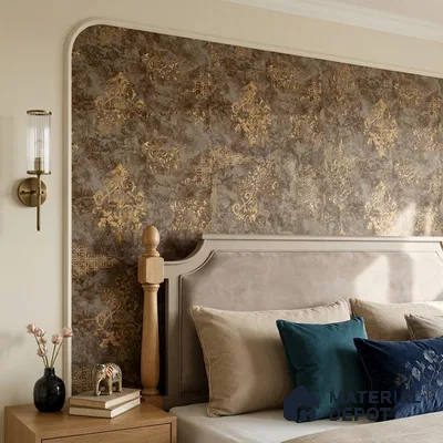 1129 | 10 Meter x 21 Inches Damask Look Wallpaper - 57.37 Sq. Ft. | Minimum 15% wastage during installation