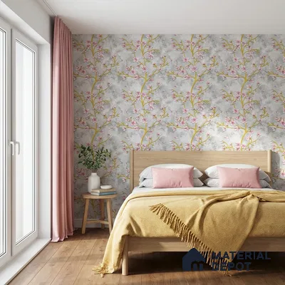 WK160-43 | 10 Meter x 21 Inches Florals Look Wallpaper - 57.37 Sq. Ft. | Minimum 15% wastage during installation