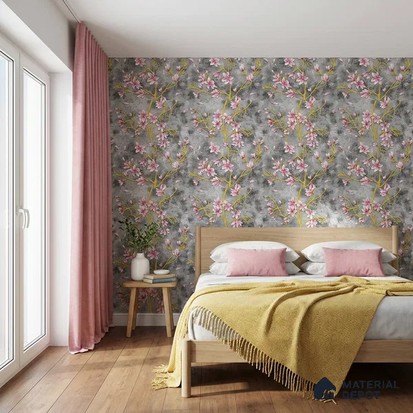 WK160-44 | 10 Meter x 21 Inches Florals Look Wallpaper - 57.37 Sq. Ft. | Minimum 15% wastage during installation