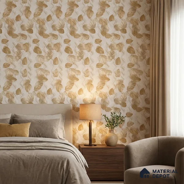 1106 | 10 Meter x 21 Inches Florals Look Wallpaper - 57.37 Sq. Ft. | Minimum 15% wastage during installation